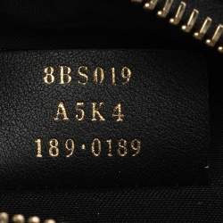 Pre Owned Fendi Black Brown Zucca Coated Canvas and Leather Mini Camera Bag