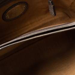 مملوكة مسبقًا Fendi Grey Selleria Leather Linda Satchel