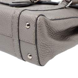 مملوكة مسبقًا Fendi Grey Selleria Leather Linda Satchel