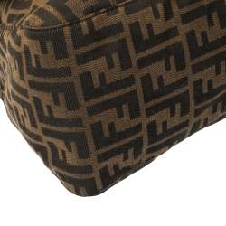 Pre Owned Fendi Tobacco Zucca Canvas and Leather Mama Forever Shoulder Bag