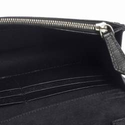 Pre Owned Fendi Black Leather Karlito Wallet on Chain