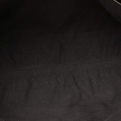 Pre Owned Fendi Brown/Mustard Pequin Canvas and Leather Roll Tote