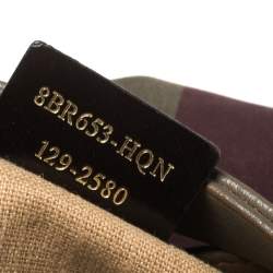 Pre Owned Fendi Multicolor Canvas and Leather Large Pequin Striped Hobo