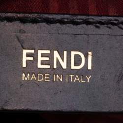 Pre Owned Fendi Red Leather Medium 2jours Tote