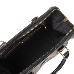 Pre Owned Fendi Tobacco Pequin Striped Coated Canvas and Leather Boston Bag