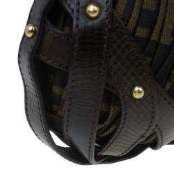 Pre Owned Fendi Brown Zucca Chef Hobo