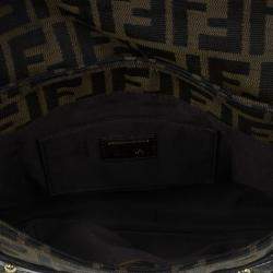 Pre Owned Fendi Brown Zucca Chef Hobo