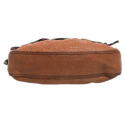 Pre Owned Fendi Brown/Black Patent and Leather B Bis Shoulder Bag