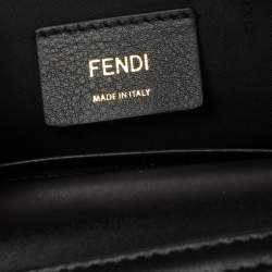 Pre Owned Fendi Black Leather Kan I Belt Bag