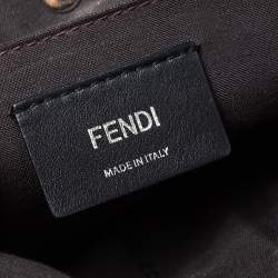 Pre Owned Fendi Leather Mini Mink Pom Pom Back To School Backpack