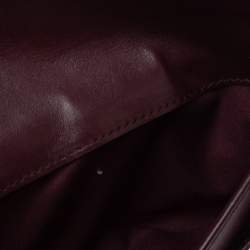 Pre Owned Fendi Burgundy Leather By The Way Wallet