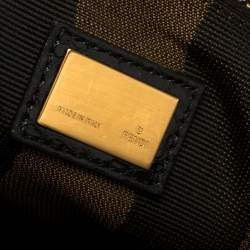 Pre Owned Fendi Multicolor Snake Large Peekaboo Top Handle Bag