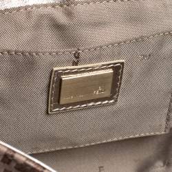Pre Owned Fendi Multicolor Zucchino Canvas and Leather Compilation Shoulder Bag