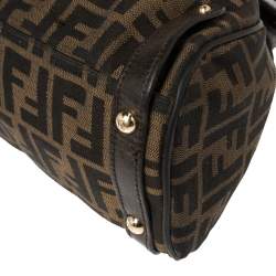 Pre Owned Fendi Brown Zucca Canvas and Leather Magic Bag