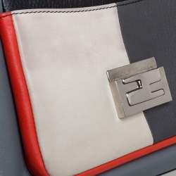 Pre Owned Fendi Multicolor Leather Be Baguette Shoulder Bag