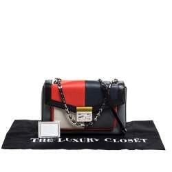 Pre Owned Fendi Multicolor Leather Be Baguette Shoulder Bag