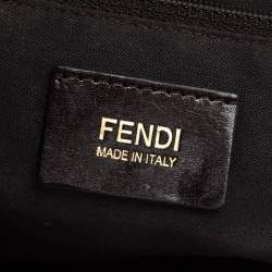 Pre Owned Fendi Tobacco Zucca Canvas Mia Flap Shoulder Bag