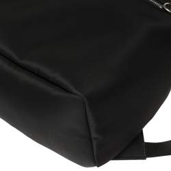 مملوكة مسبقًا Fendi Black Nylon, Leather and Fur Monster Eyes Backpack