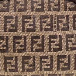 Pre Owned  Fendi Beige/Brown Zucchino Canvas Pouch