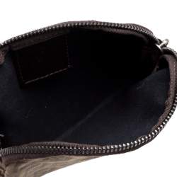 Pre Owned  Fendi Beige/Brown Zucchino Canvas Pouch