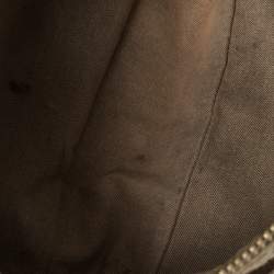 Pre Owned Fendi Beige/Brown Zucchino Canvas and Leather Baguette Bag