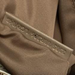 مملوكة مسبقًا Fendi Beige/White Zucca Canvas and Leather Vintage Flap Baguette Shoulder Bag