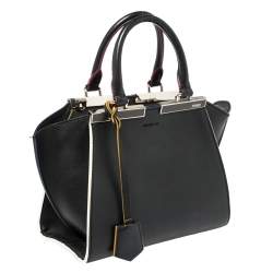 Pre Owned Fendi Black Leather Petite 3Jours Tote