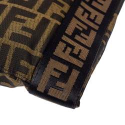 Fendi Tobacco Zucca Canvas Flat Messenger Bag