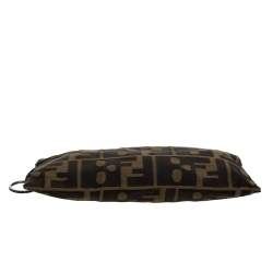 Pre Owned Fendi Tobacco Zucca Canvas Pouch