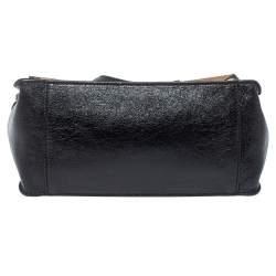 Pre Owned Fendi Black/Brown Leather and Suede Flip Tote