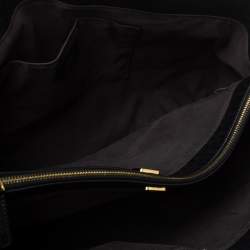 Pre Owned Fendi Black Zucchino Coated Canvas and Leather Spalmati Tote