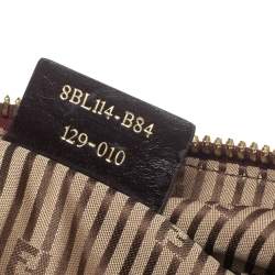Pre Owned Fendi Multicolor Snakeskin Chameleon Satchel 