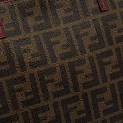 Pre Owned حقيبة شوبر فندي سبالماتي رول كانفاس توباكو زوكا مقوى