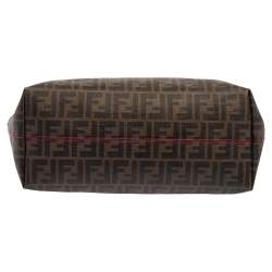 Pre Owned حقيبة شوبر فندي سبالماتي رول كانفاس توباكو زوكا مقوى