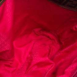 Pre Owned حقيبة شوبر فندي سبالماتي رول كانفاس توباكو زوكا مقوى