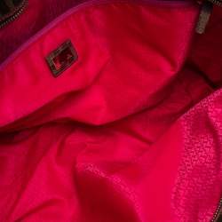 Pre Owned حقيبة شوبر فندي سبالماتي رول كانفاس توباكو زوكا مقوى