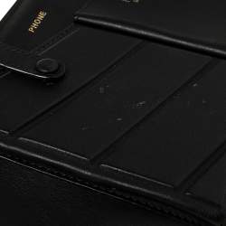 Pre Owned Fendi Black Leather Belt Bag