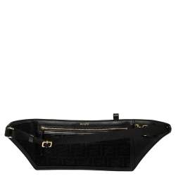Pre Owned Fendi Black Leather Belt Bag
