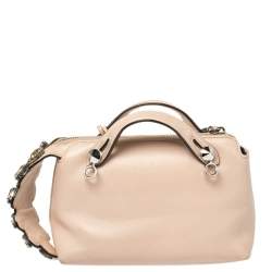 Pre Owned Fendi Beige Leather By The Way Crossbody Bag
