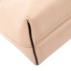 Pre Owned Fendi Beige Leather By The Way Crossbody Bag
