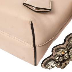 Pre Owned Fendi Beige Leather By The Way Crossbody Bag
