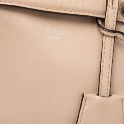 Pre Owned Fendi Beige Leather By The Way Crossbody Bag