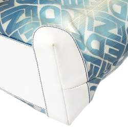 Pre Owned حقيبة يد فندي شوبر كانفاس مقوى مطبوع شعار الماركة مونوغرامي متعدد الألوان