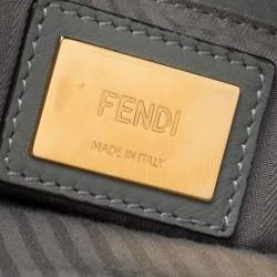 Pre Owned Fendi Grey Leather Medium 2Jours Tote
