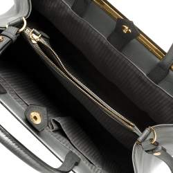 Pre Owned Fendi Grey Leather Medium 2Jours Tote