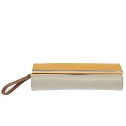 Pre Owned Fendi Multicolor Leather Rush Wristlet Clutch