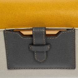 Pre Owned Fendi Multicolor Leather Rush Wristlet Clutch