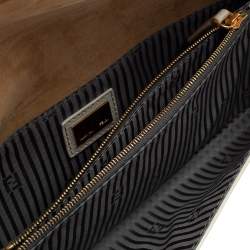Pre Owned Fendi Multicolor Leather Rush Wristlet Clutch