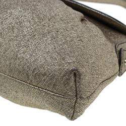 Pre Owned Fendi Metallic Gold Saffiano Leather Chef Shoulder Bag