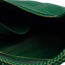 Fendi Green Leather Selleria Hobo 